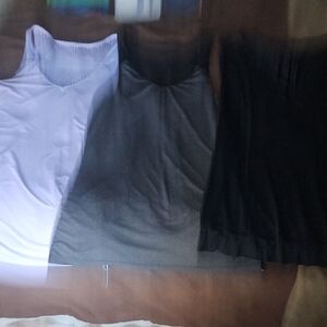 Lululemon Athletica Tank Tops - Lavender, Gray, and Black